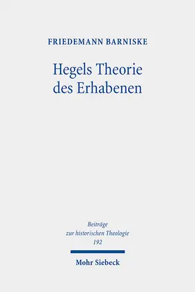 Barniske | Hegels Theorie des Erhabenen | E-Book | sack.de