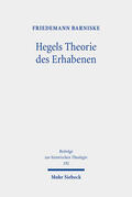 Barniske |  Hegels Theorie des Erhabenen | eBook | Sack Fachmedien