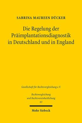 Dücker |  Dücker, S: Regelung der Präimplantationsdiagnostik | Buch |  Sack Fachmedien