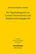 Weber |  Der Begründungsstil von Conseil constitutionnel und Bundesverfassungsgericht | eBook | Sack Fachmedien