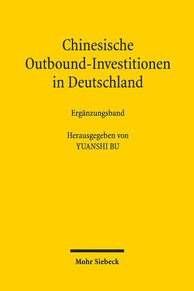 Bu | Chinesische Outbound-Investitionen in Deutschland | Buch | 978-3-16-156896-1 | sack.de