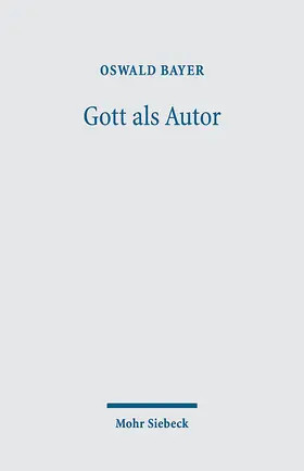 Bayer |  Gott als Autor | eBook | Sack Fachmedien