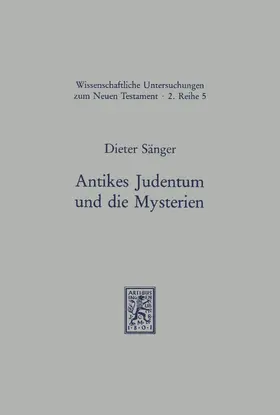 Sänger |  Antikes Judentum und die Mysterien | eBook | Sack Fachmedien