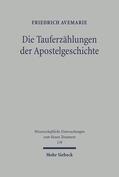 Avemarie |  Die Tauferzählungen der Apostelgeschichte | eBook | Sack Fachmedien