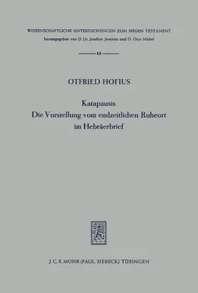 Hofius |  Katapausis | eBook | Sack Fachmedien