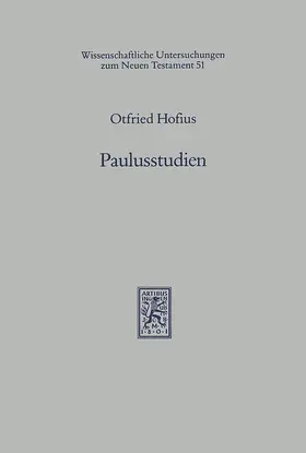 Hofius |  Paulusstudien | eBook | Sack Fachmedien