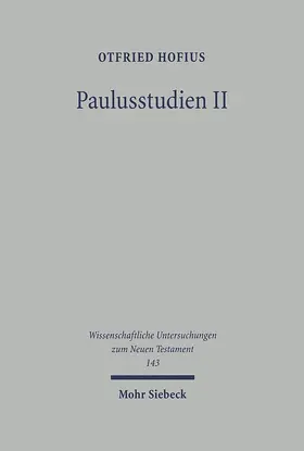 Hofius |  Paulusstudien | eBook | Sack Fachmedien