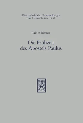 Riesner |  Die Frühzeit des Apostels Paulus | eBook | Sack Fachmedien