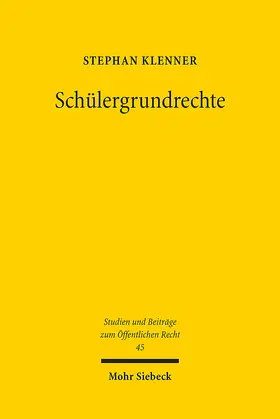 Klenner |  Schülergrundrechte | eBook | Sack Fachmedien
