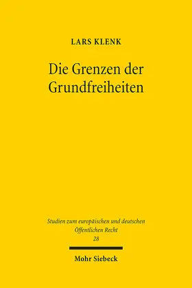 Klenk |  Die Grenzen der Grundfreiheiten | eBook | Sack Fachmedien