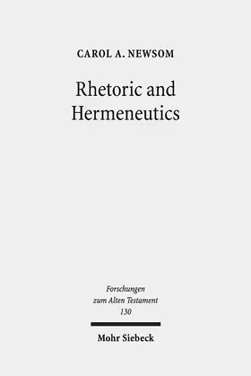 Newsom | Rhetoric and Hermeneutics | Buch | 978-3-16-157723-9 | www.sack.de
