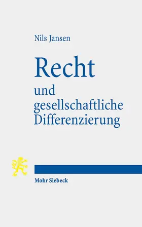 Jansen |  Recht und gesellschaftliche Differenzierung | Buch |  Sack Fachmedien