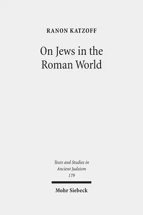 Katzoff |  On Jews in the Roman World | eBook | Sack Fachmedien