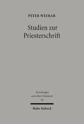 Weimar |  Studien zur Priesterschrift | eBook | Sack Fachmedien