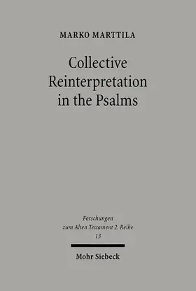 Marttila |  Collective Reinterpretation in the Psalms | eBook | Sack Fachmedien