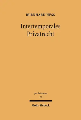 Hess |  Intertemporales Privatrecht | eBook | Sack Fachmedien