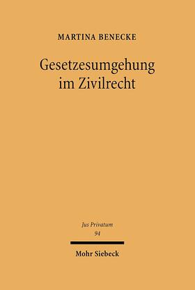 Benecke | Gesetzesumgehung im Zivilrecht | E-Book | sack.de