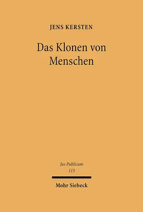 Kersten |  Das Klonen von Menschen | eBook | Sack Fachmedien