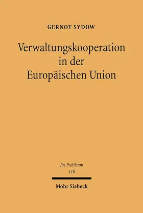 Sydow |  Verwaltungskooperation in der Europäischen Union | eBook | Sack Fachmedien