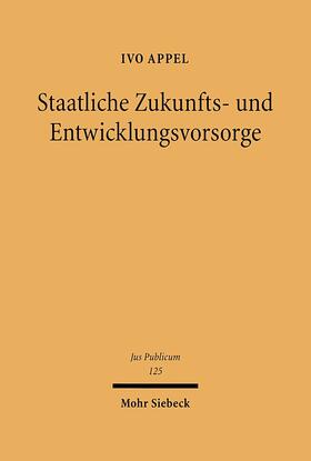 Appel | Staatliche Zukunfts- und Entwicklungsvorsorge | E-Book | sack.de