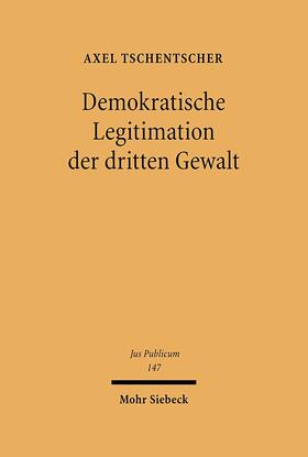 Tschentscher | Demokratische Legitimation der dritten Gewalt | E-Book | sack.de