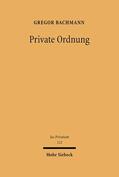 Bachmann |  Private Ordnung | eBook | Sack Fachmedien