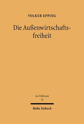 Epping | Außenwirtschaftsfreiheit | E-Book | sack.de