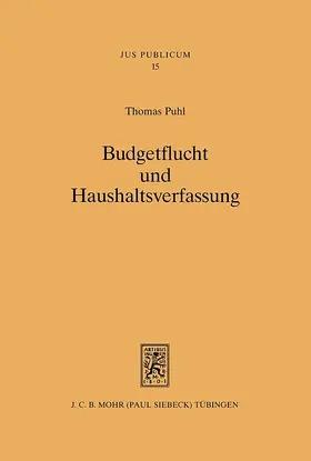 Puhl |  Budgetflucht und Haushaltsverfassung | eBook | Sack Fachmedien