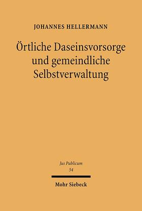 Hellermann | Örtliche Daseinsvorsorge und gemeindliche Selbstverwaltung | E-Book | sack.de