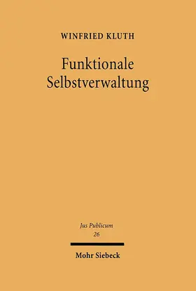 Kluth |  Funktionale Selbstverwaltung | eBook | Sack Fachmedien