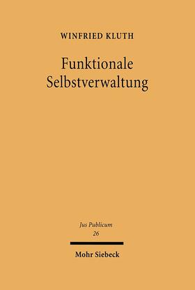 Kluth | Funktionale Selbstverwaltung | E-Book | sack.de
