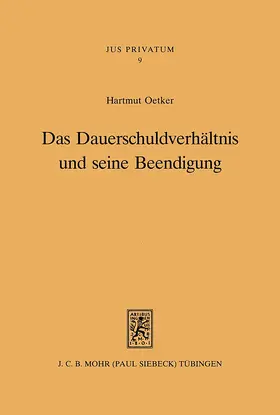 Oetker |  Das Dauerschuldverhältnis und seine Beendigung | eBook | Sack Fachmedien