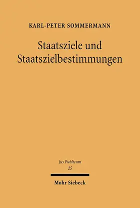 Sommermann |  Staatsziele und Staatszielbestimmungen | eBook | Sack Fachmedien