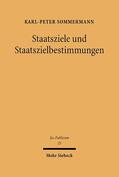 Sommermann |  Staatsziele und Staatszielbestimmungen | eBook | Sack Fachmedien