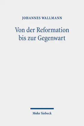 Wallmann | Von der Reformation bis zur Gegenwart | E-Book | www.sack.de