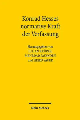 Krüper / Payandeh / Sauer | Konrad Hesses normative Kraft der Verfassung | E-Book | www.sack.de