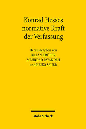 Krüper / Payandeh / Sauer | Konrad Hesses normative Kraft der Verfassung | E-Book | sack.de