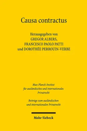 Albers / Patti / Perrouin-Verbe |  Causa contractus | Buch |  Sack Fachmedien