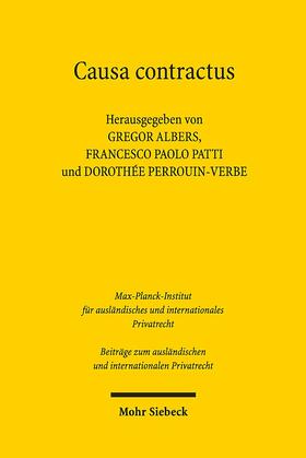 Albers / Patti / Perrouin-Verbe | Causa contractus | Buch | 978-3-16-158244-8 | sack.de