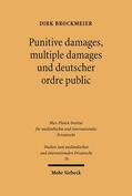 Brockmeier |  Punitive damages, multiple damages und deutscher ordre public | eBook | Sack Fachmedien