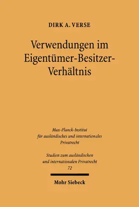 Verse |  Verwendungen im Eigentümer-Besitzer-Verhältnis | eBook | Sack Fachmedien