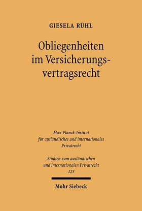 Rühl | Obliegenheiten im Versicherungsvertragsrecht | E-Book | sack.de