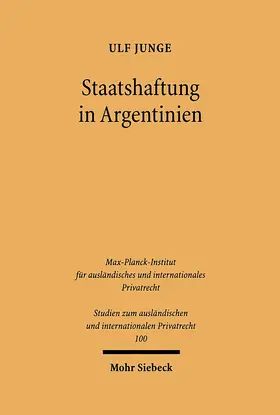 Junge |  Staatshaftung in Argentinien | eBook | Sack Fachmedien