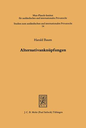 Baum | Alternativanknüpfungen | E-Book | sack.de