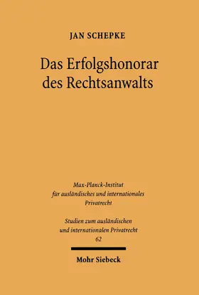 Schepke | Das Erfolgshonorar des Rechtsanwalts | E-Book | www.sack.de