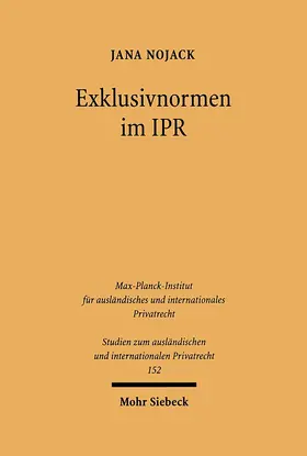 Nojack |  Exklusivnormen im IPR | eBook | Sack Fachmedien