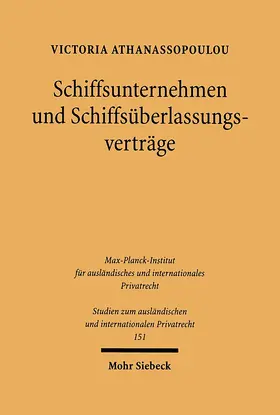 Athanassopoulou | Schiffsunternehmen und Schiffsüberlassungsverträge | E-Book | sack.de