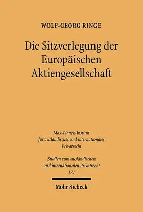 Ringe |  Die Sitzverlegung der Europäischen Aktiengesellschaft | eBook | Sack Fachmedien