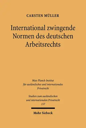 Müller |  International zwingende Normen des deutschen Arbeitsrechts | eBook | Sack Fachmedien