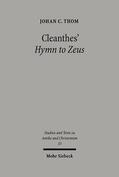 Thom |  Cleanthes' Hymn to Zeus | eBook | Sack Fachmedien